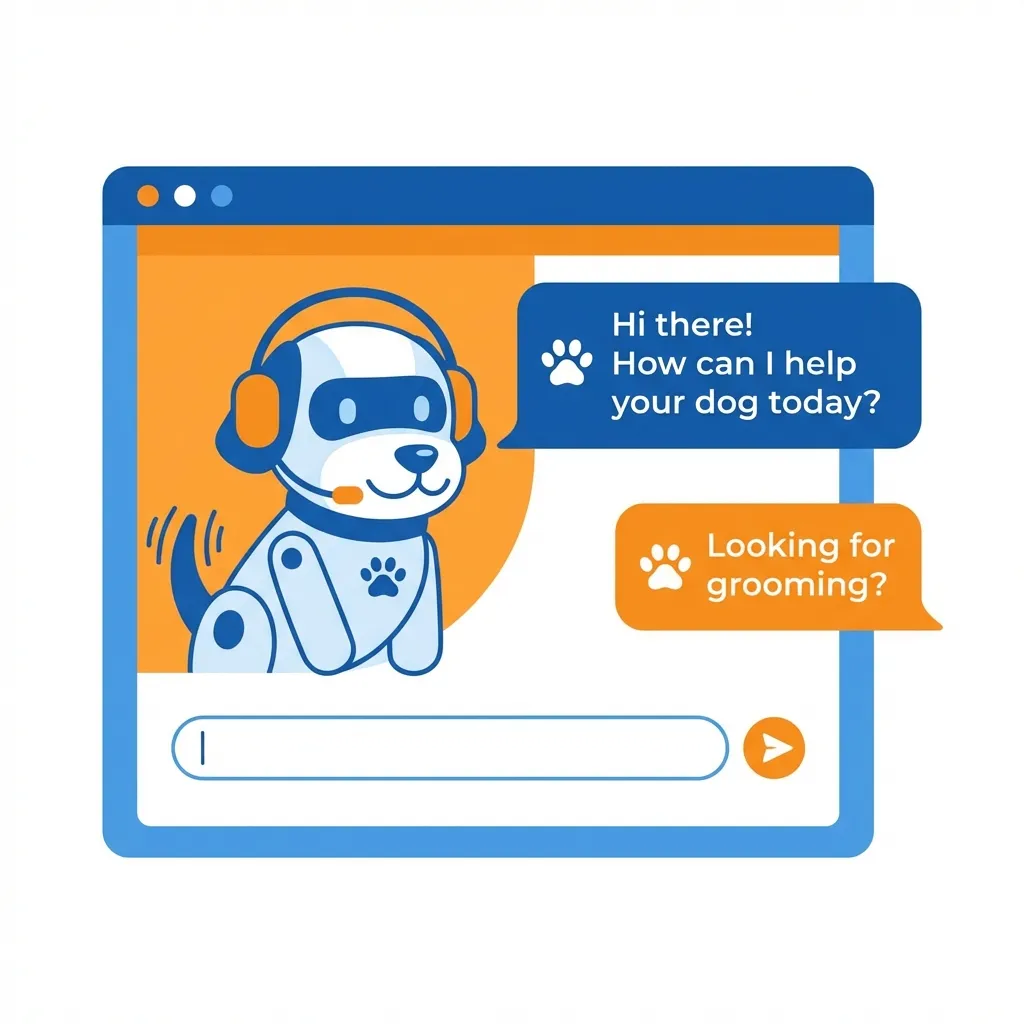 AI automation answering calls for a dog business