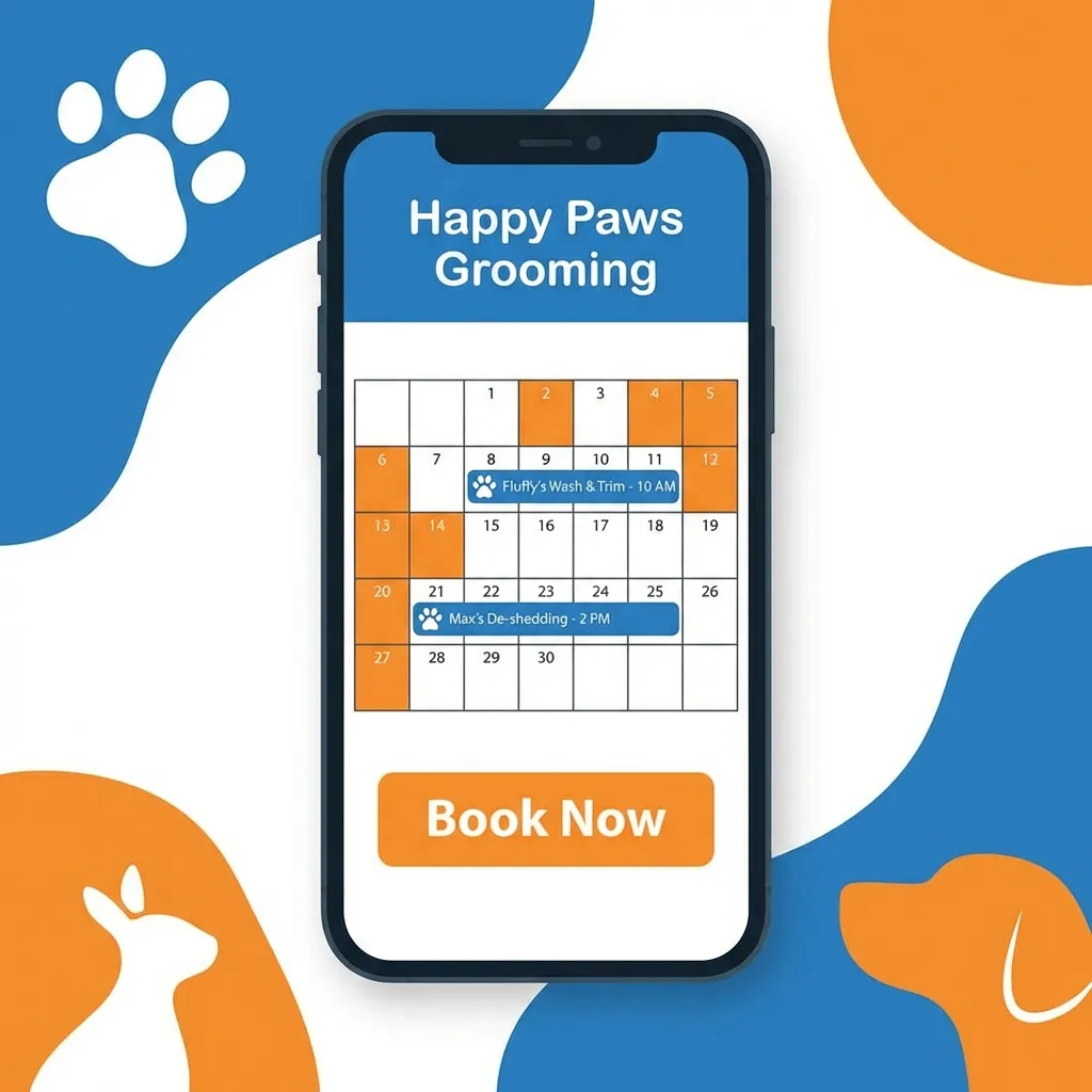 Automated online booking system for a dog business