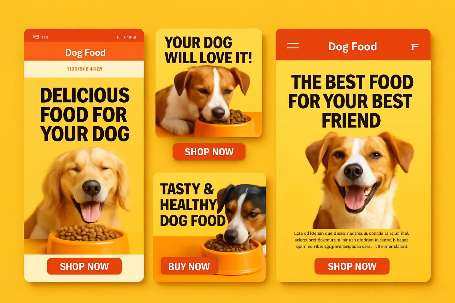 Digital marketing campaign for a pet business